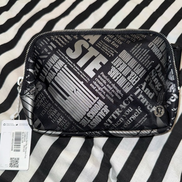 lululemon athletica Other - Stylish Black Printed Men's Bag